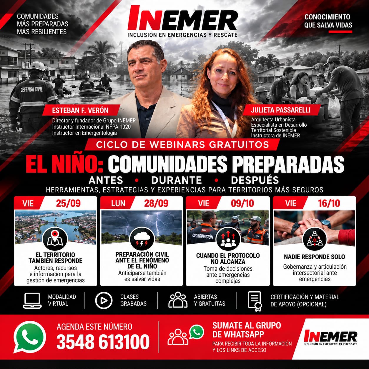 Fenómeno de El Niño - Ciclo de 4 Webinars