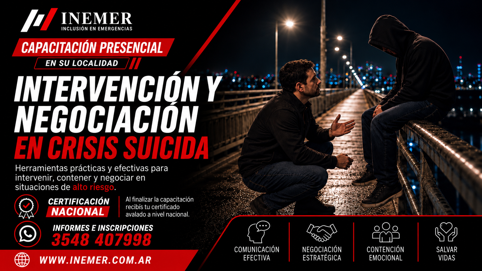 Intervención y Negociación ante Personas en Crisis Suicida