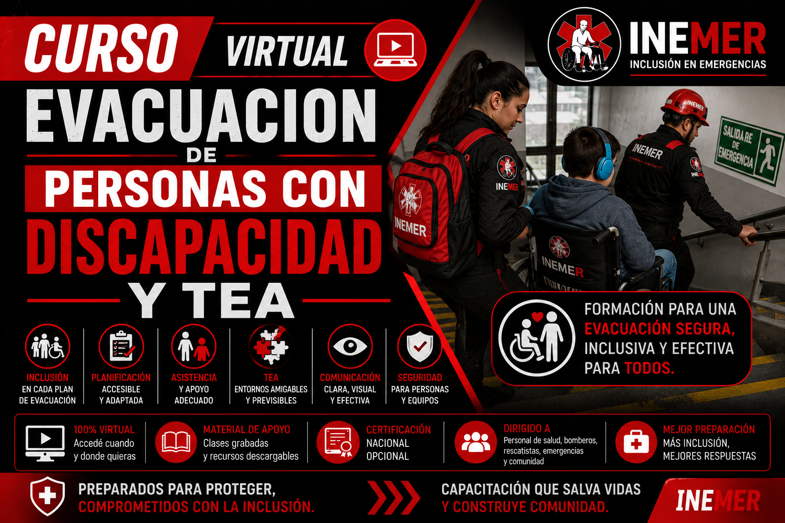 Evacuación de Personas con Discapacidad y TEA: Protocolos que Salvan Vidas en Situaciones Críticas