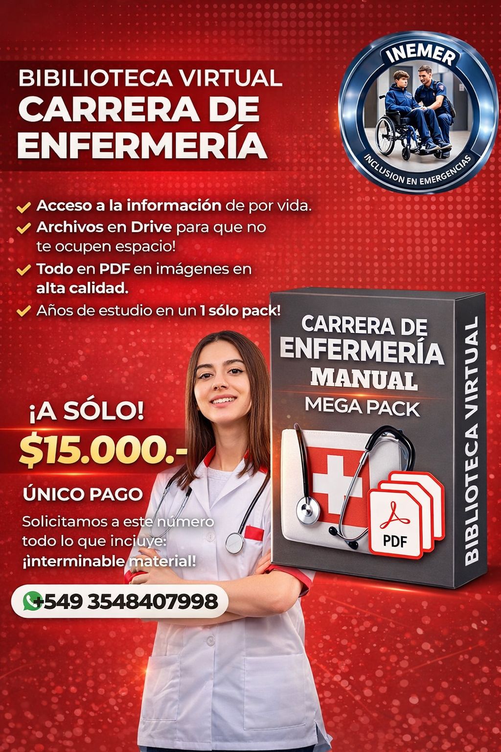 Mega Pack Carrera de Enfermería: Años de Estudio en un Solo Pack — Acceso de Por Vida