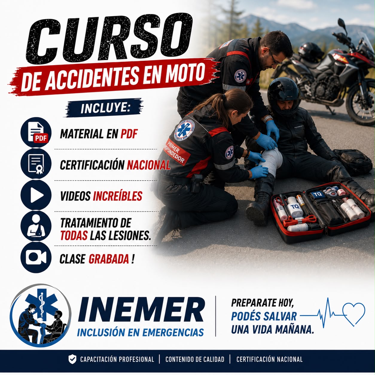 Atención de Accidentes en Ruta — Motociclistas